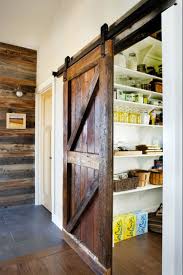 look! a sliding barn door to the pantry