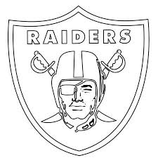 Oakland Raiders From Nfl Coloring Sheet Oakland Raiders Logo Nfl Logo Football Coloring Pages