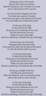 Greatest Song Ever Survivor Eye Of The Tiger Great Song Lyrics Song Lyric Quotes Music Lyrics