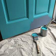 The color of your front door matters. Gray House No Shutters Turquoise Door White House Black Shutters