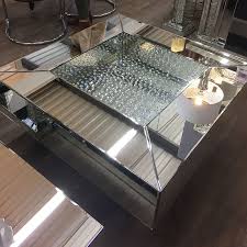 Floating Crystal Mirrored Black Coffee Table Picture Perfect Home Black Coffee Tables Coffee Table Pictures Mirrored Coffee Tables