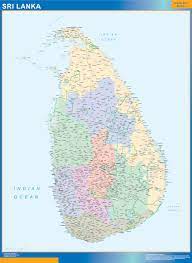 Detailed maps of sri lanka in good resolution. Sri Lanka Map Wall Maps Of Countries For Europe