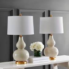 Shop Safavieh Lighting 29 Inch Karlen Gourd Table Lamp Set Of 2 15x15x28 5 On Sale Overstock 29779252 In 2020 Table Lamp Sets Lamp Sets Table Lamp
