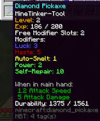 The durability of the two pickaxes is added together, plus an extra 5% of the tool type's . Minecraft Minetinker Mod 2021 Download