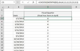 Calculating The Fiscal Quarter For A Date In Excel Dummies