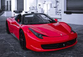 It is a car with. Ferrari 458 Italia Spider Red American Luxury Car Rental