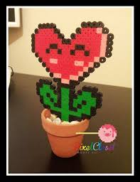 Decor De Fleurs Pot Mario Maison De Plante D Interieur Perler Bead Art Bead Art Perler Beads