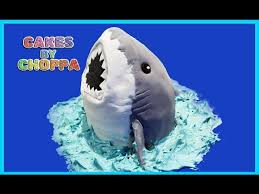 Cut out the outline of the shark. Shark Cake How To Youtube
