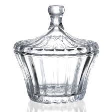 Using glass canisters to store essentials like flour and sugar is a great way to add a decorative yet utilitarian touch to the space! Diamond Star Candy Dish Small Decorative Glass Jar With Lid Candy Buffet Storage Jar Clear Buy Online In Luxembourg At Desertcart Productid 200740821