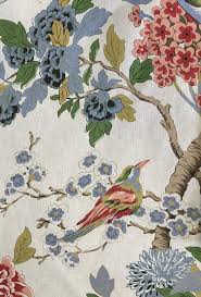 Bird Fabric Melissa Bird Garden Drapery Fabric Upholstery Fabric By The Yard Fabric Birds Drapery Fabric Upholstery Fabric