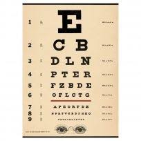 Eye Chart Doctors Office Vintage Style Poster Guest Room