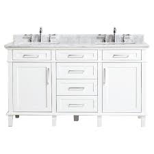 Shop for bathroom vanities with tops in bathroom vanities. Home Decorators Collection Sonoma 60 Inch W X 22 Inch D Double Bath Vanity In White With C The Home Depot Canada