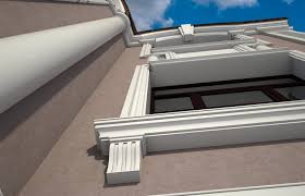 Crown moulding and base trims come in numerous sizes and shapes and their combination is only limited by your imagination. House Exterior Foam Trims Crown Moldings Manufacturer