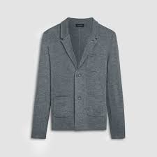 Plain Stitch Knit Blazer Sweater – BUGATCHI