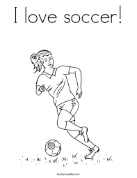 Featuring olympic sports for summer and winter. I Love Soccer Coloring Page Twisty Noodle