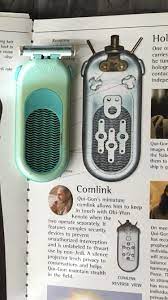 Noticing the earbud comlink requires a hard (3 difficulty) perception check. Prop In Phantom Menace Qui Gonn S Comlink Is A Gillette Women S Razor Moviedetails