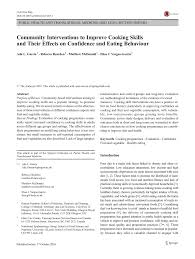 Programme nutrition course a pied glömt ditt användarnamn eller lösenord? Pdf Community Interventions To Improve Cooking Skills And Their Effects On Confidence And Eating Behaviour