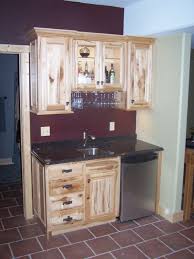 Hickory With Clear Coat Wet Bar In Family Room By Swita Cabinetry Wet Bar Hickory Kitchen Family Room