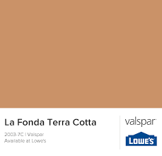 la fonda terra cotta from valspar paint color chart