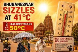 Bhubaneswar sizzles at 41°C, heat index touches 50°C