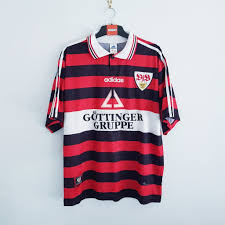 Markus weinzierl is the head coach of the team. Stuttgart Black Red Stripes Home Football Shirt 1997 98 Vintage Retro Retro Vintage