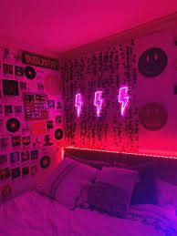 Lightning Bolt Neon Light 7 Color Options Room Design Bedroom Neon Room Room Ideas Bedroom