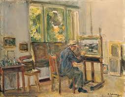 Max Liebermann Der Kunstler In Seinem Atelier In Wannsee The Artist In His Studio In Wannsee Painting Art Artist
