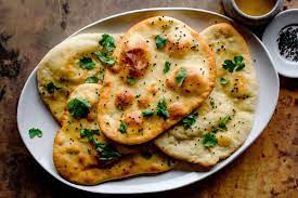 Oven Baked Naan Leavened Indian Flatbread Recipe