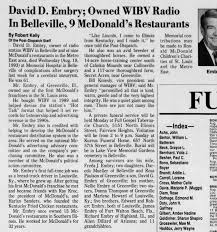 David Embry Obit