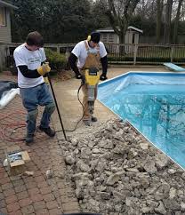 To properly repair and install concrete pool decking, you need to work with a company that understands concrete, not just pools. Vinyl Liner Pool Renovation