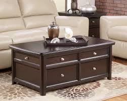 Signature design by ashley kettleby vintage wood storage trunk or coffee table with lift top 19, brown 4.6 out of 5 stars 432 sei furniture amherst trunk end table with faux leather & nailhead trim, dark cherry/espresso/antique bronze Ashley Furniture Coffee Table Wild Country Fine Arts