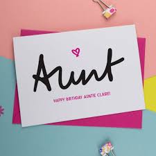 It's your card, make it the size you want. Aunt Birthday Card By A Is For Alphabet Notonthehighstreet Com