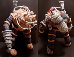 Bioshock 2 Big Daddy Plush Doll Bioshock 2 Big Daddy Bouncer Amigurumi By Nerdigurumi Gadgetsin Bioshock Amigurumi Big Daddy