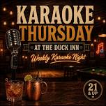 Karaoke Thursday at The Duck Inn