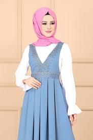 Modaselvim Elbise Gupur Detay Pileli Jile 607 1mr257 Mavi The Dress Elbise Moda Dikis