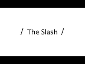 How To Apply The Slash Punctuation Mark - YouTube