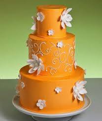 4 To Die For Cakes Weddingwire The Blog Orange Wedding Cake Wedding Cake Pictures Wedding Cake Ribbon