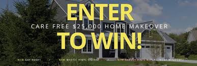 $1 million jackpot at stake enter now 25 000 Home Makeover Sweepstakes Offered By Care Free Homes Of Fairhaven Massachusetts