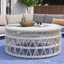 Indoor furniture set ottoman belladonna resin wicker coffee table by uploading here view in round outdoor living room home decor and functionality into your online. Round Wicker Ottoman Coffee Table Birch Lane