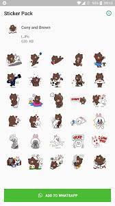 The app contains the 30 coolest brown & cony images in high resolution. Brown Cony Stickerpack For Android Apk Download