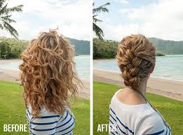 The two styles complement each other perfectly, so you will look lovely. New Video Tutorial Tucked French Braid Updo In Curly Hair Hair Romance