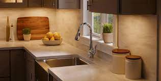 These hidden fixtures, which are fairly easy to retrofit beneath upper wall cabinets, bathe the countertop in bright white light—a boon for everything from dicing veggies to reading recipes. Ù…Ø´Ø· ÙÙŠ Ø§Ù„Ø£Ø³Ø§Ø³ Ø³Ø®Ø§Ø¡ Kitchen Cabinet Lighting Ideas Psidiagnosticins Com
