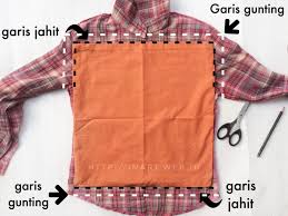 Diy Bikin Sarung Bantal Unik Dari Pakaian Lama Dapur Print