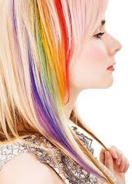 Pictures Of Unique Hair Color Ideas Rainbow Hair Hair Streaks Ombre Highlights