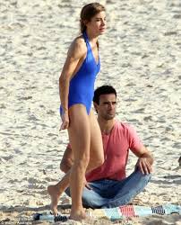  Brooke Satchwell Shivers In A Swimsuit As She Shoots Wonderland Season 2 Daily Mail Online