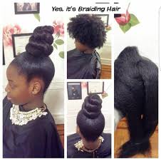 This high bun will undoubtedly make you look great. Yes I Used Braiding Hair For This Bun Ponytail Www Simsimstyles Com