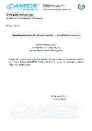 Certificazione Rohs Ii
