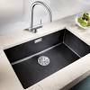 The blanco precis super single kitchen sink is inspired by professional kitchen sinks in both form and functionality. 1