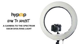 How To Mount A Camera Onto A Diva Ring Light Youtube