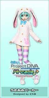 Hatsune Miku Usamimi Parker Bunny Ear Parker Hatsune Miku Project Diva Hatsune Miku Miku